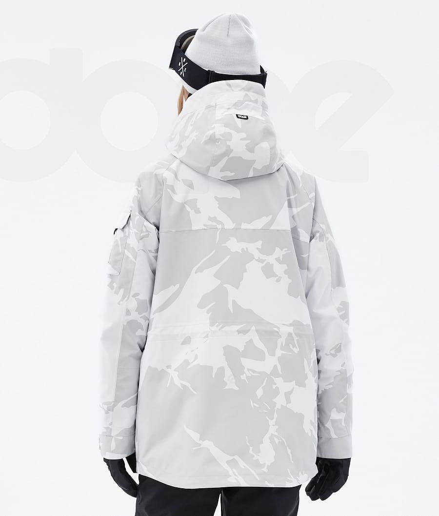 Grey / Camo Women's Dope Akin W Snowboard Jackets | AUSO3408