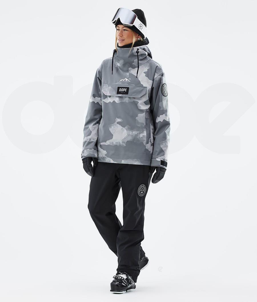 Grey / Camo Women's Dope Blizzard W Ski Jackets | AUPQ3618