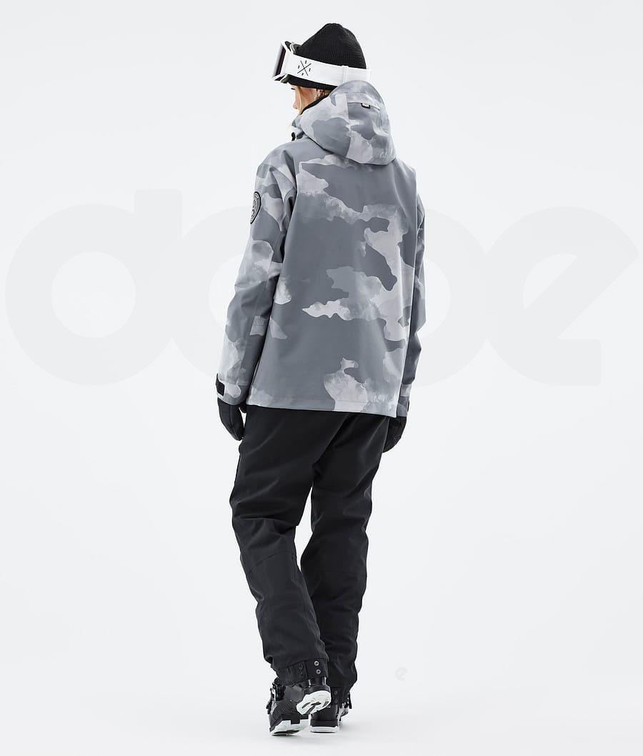 Grey / Camo Women's Dope Blizzard W Ski Jackets | AUPQ3618