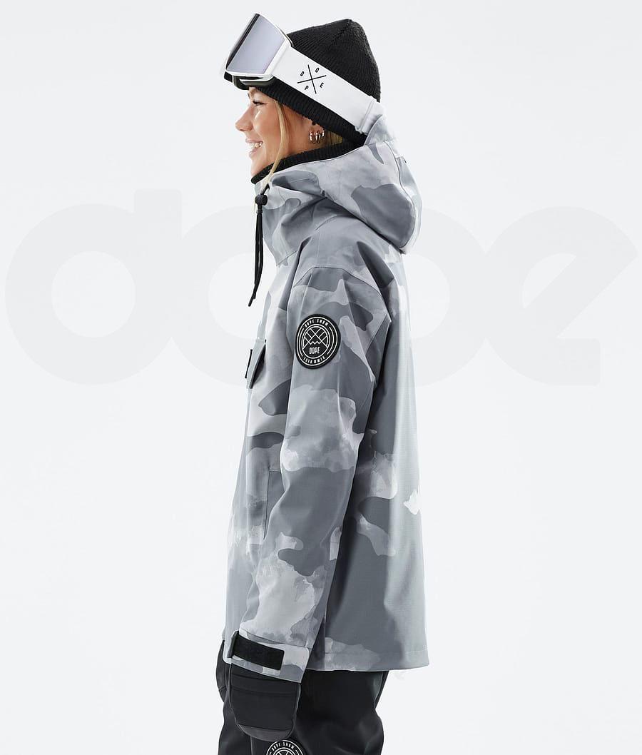 Grey / Camo Women's Dope Blizzard W Ski Jackets | AUPQ3618