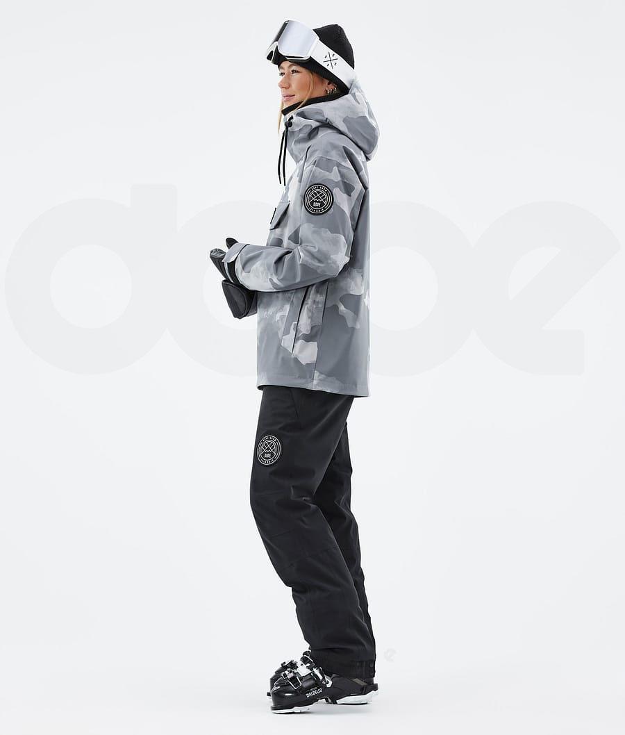 Grey / Camo Women's Dope Blizzard W Ski Jackets | AUPQ3618