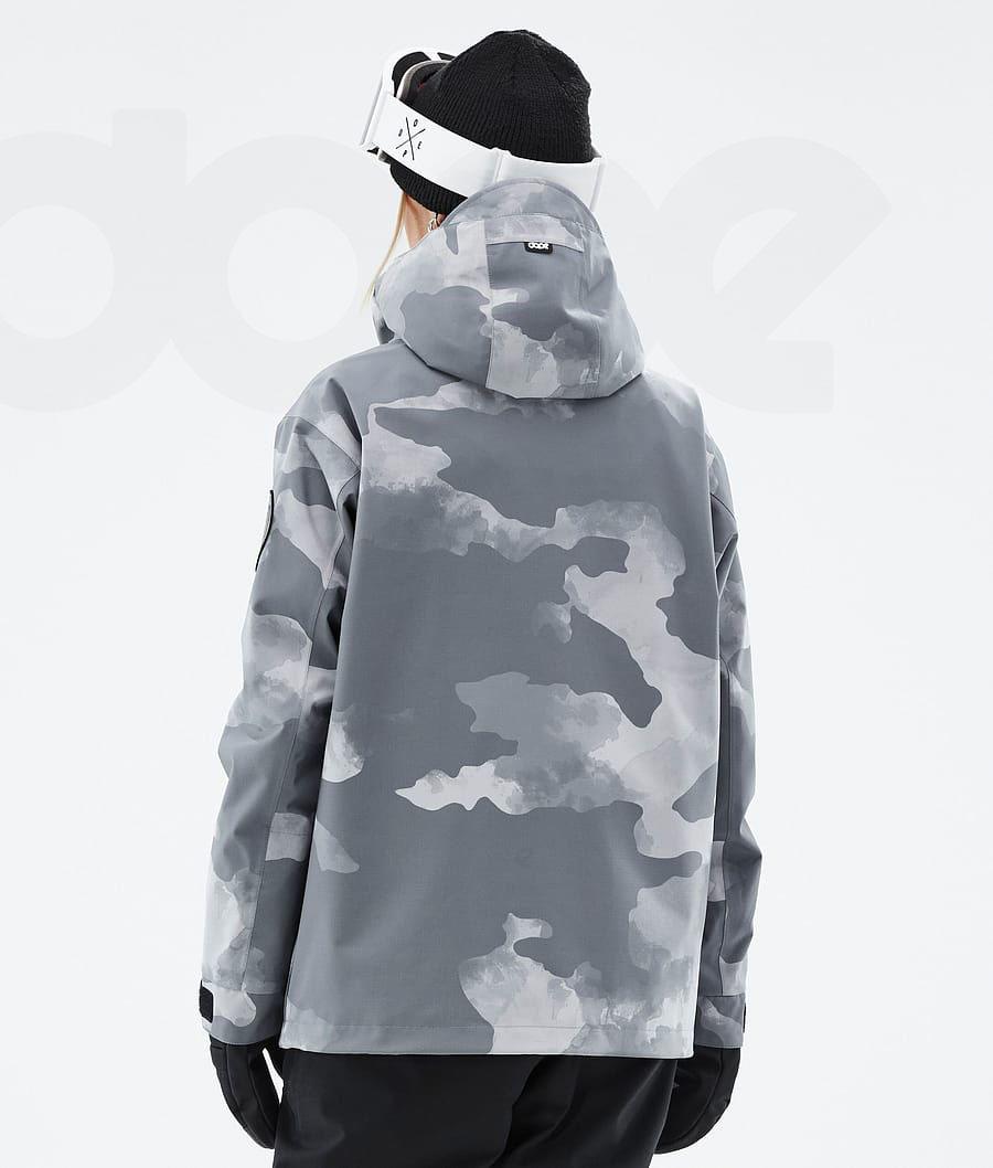 Grey / Camo Women's Dope Blizzard W Ski Jackets | AUPQ3618