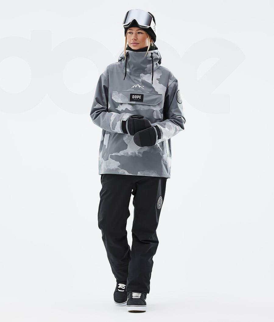 Grey / Camo Women's Dope Blizzard W Snowboard Jackets | AUZG3451