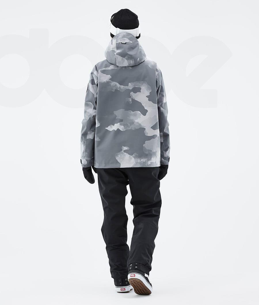 Grey / Camo Women's Dope Blizzard W Snowboard Jackets | AUZG3451