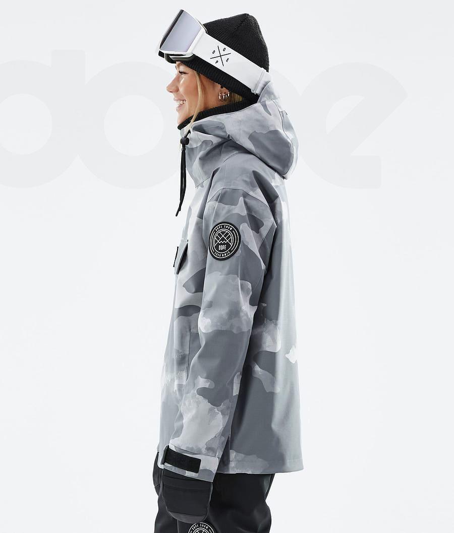 Grey / Camo Women's Dope Blizzard W Snowboard Jackets | AUZG3451