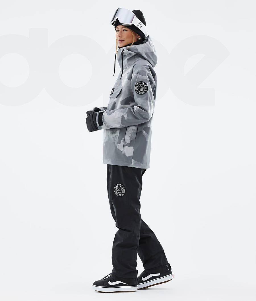 Grey / Camo Women's Dope Blizzard W Snowboard Jackets | AUZG3451