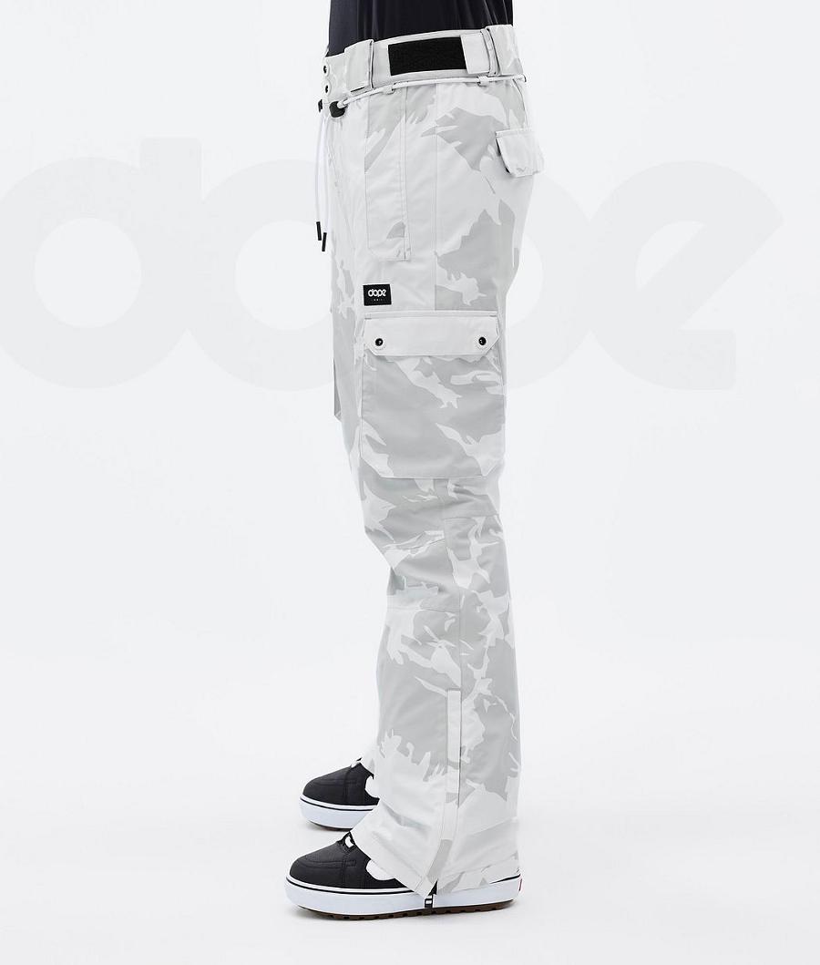 Grey / Camo Women's Dope Iconic W Snowboard Pants | AUWY3276