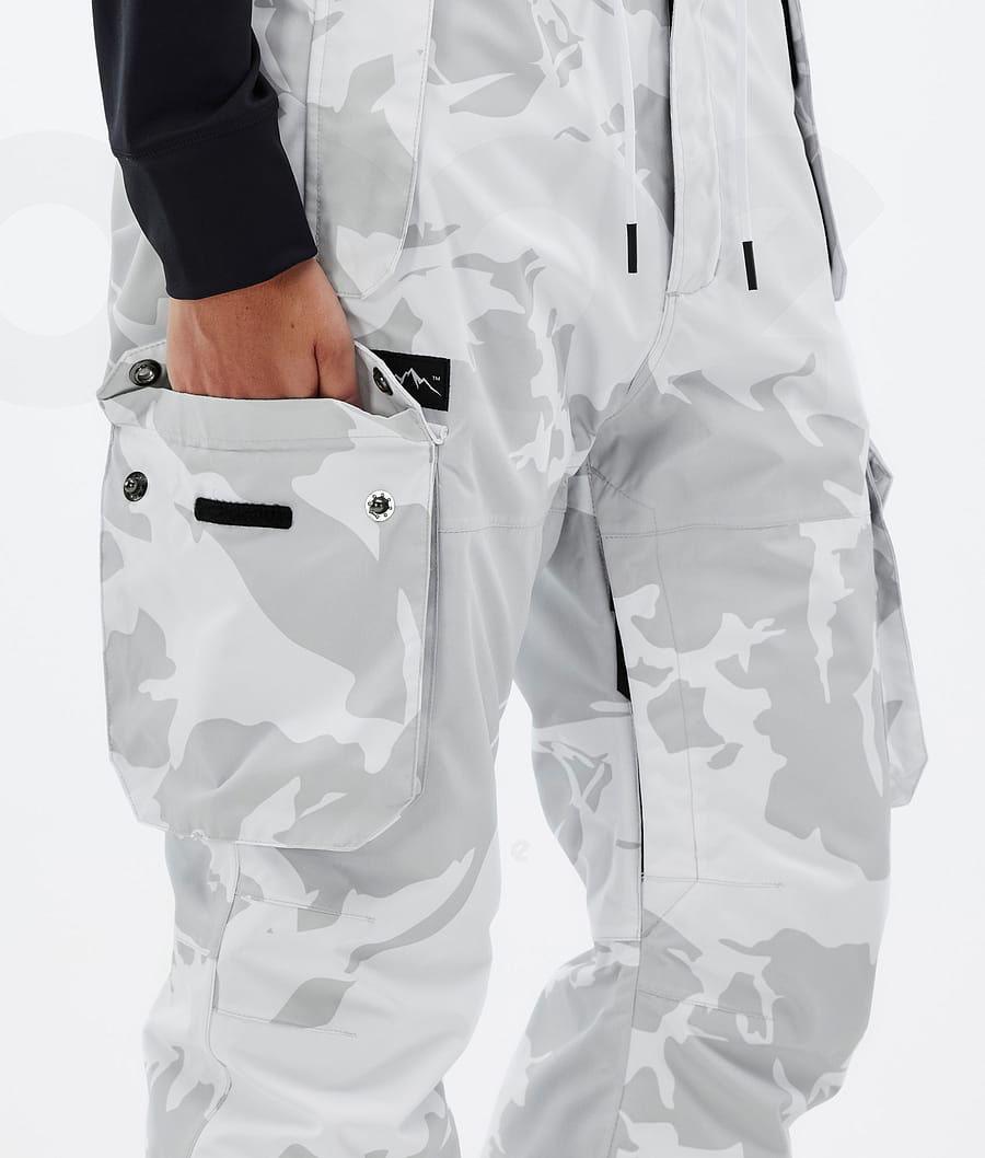 Grey / Camo Women's Dope Iconic W Snowboard Pants | AUWY3276