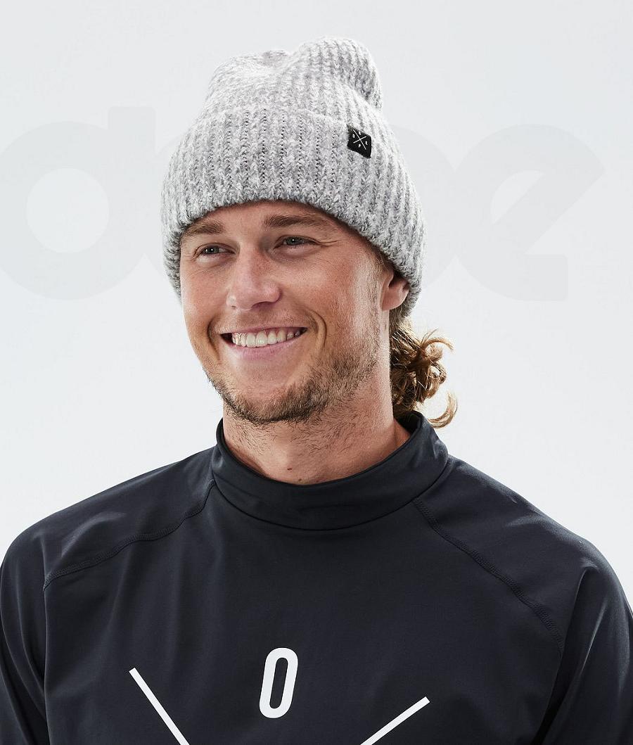 Grey Men's Dope Chunky Beanie | AUKI3162