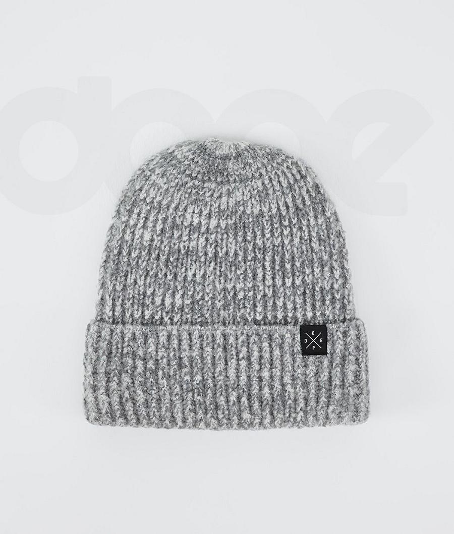 Grey Men\'s Dope Chunky Beanie | AUKI3162