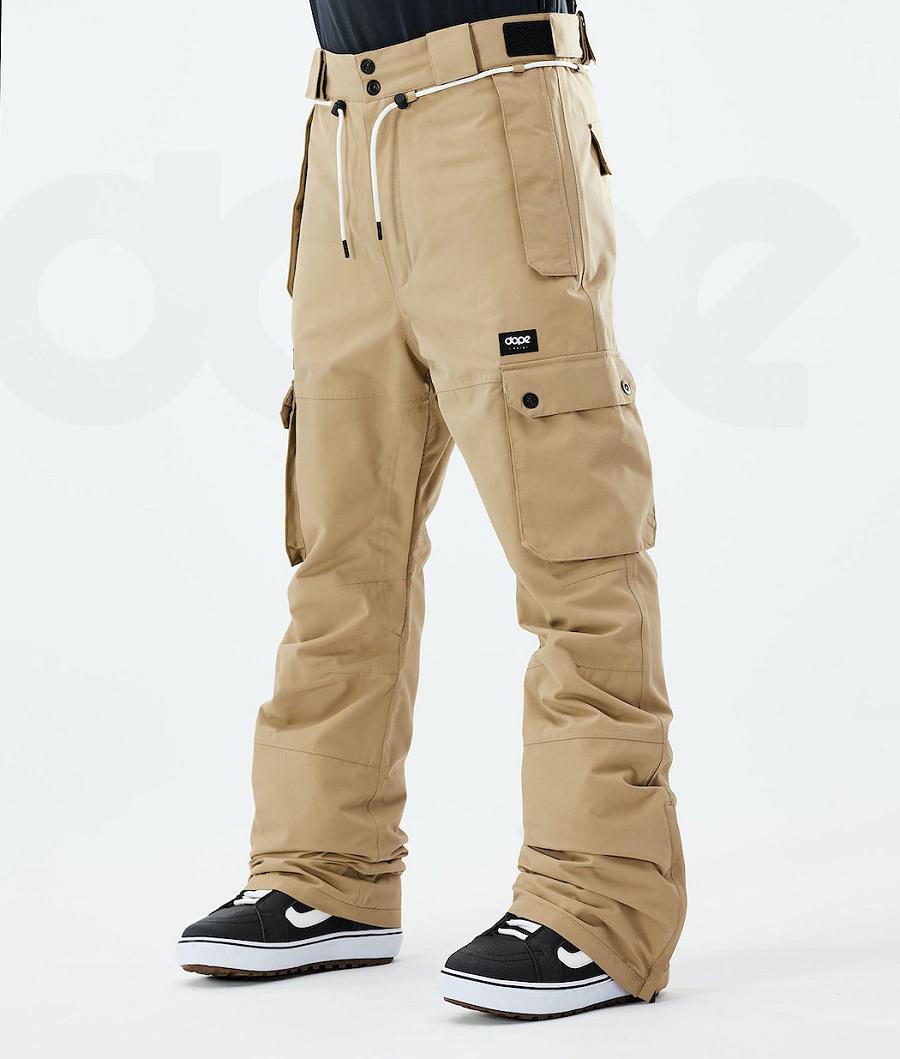 Khaki Men\'s Dope Iconic 2021 Snowboard Pants | AUQZ2585