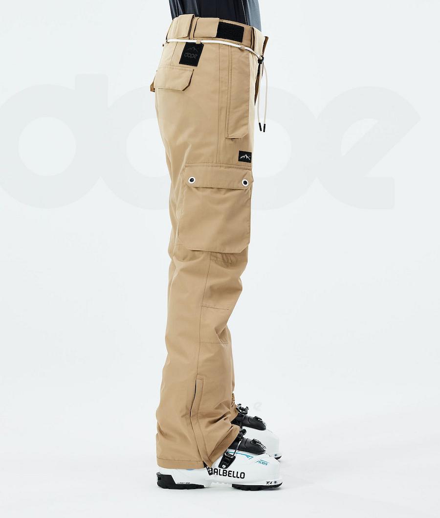 Khaki Women's Dope Iconic W 2021 Ski Pants | AUEX3346