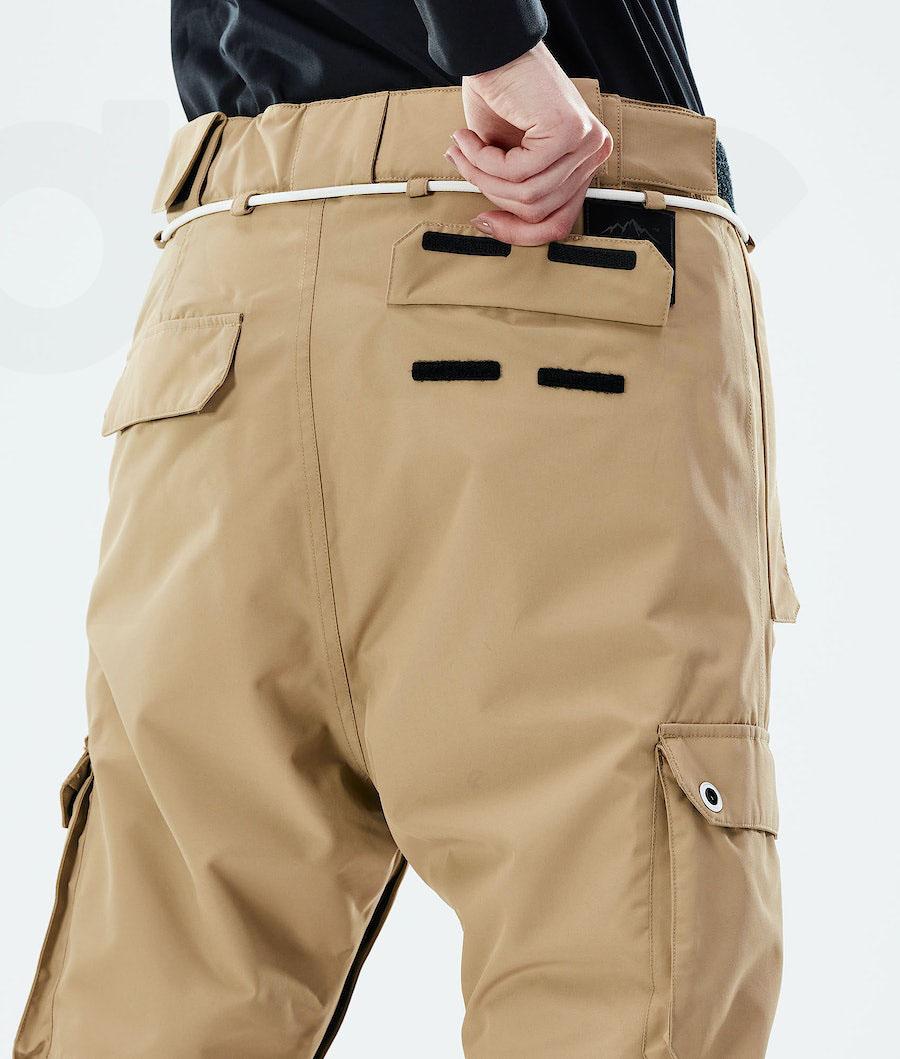 Khaki Women's Dope Iconic W 2021 Snowboard Pants | AUDN3283