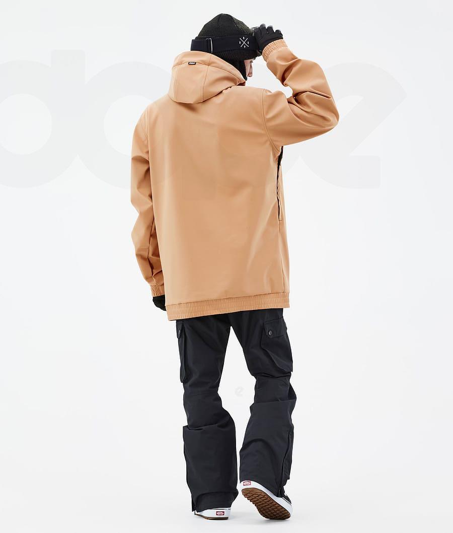 Khaki / Yellow Men's Dope Wylie DS Snowboard Jackets | AUEX2822