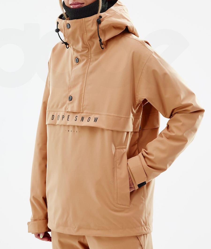 Khaki / Yellow Women's Dope Legacy W Ski Jackets | AUJJ3662