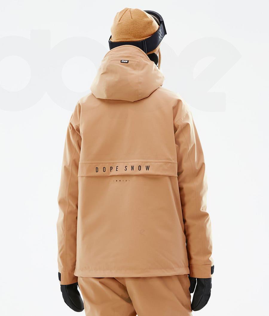 Khaki / Yellow Women's Dope Legacy W Ski Jackets | AUJJ3662