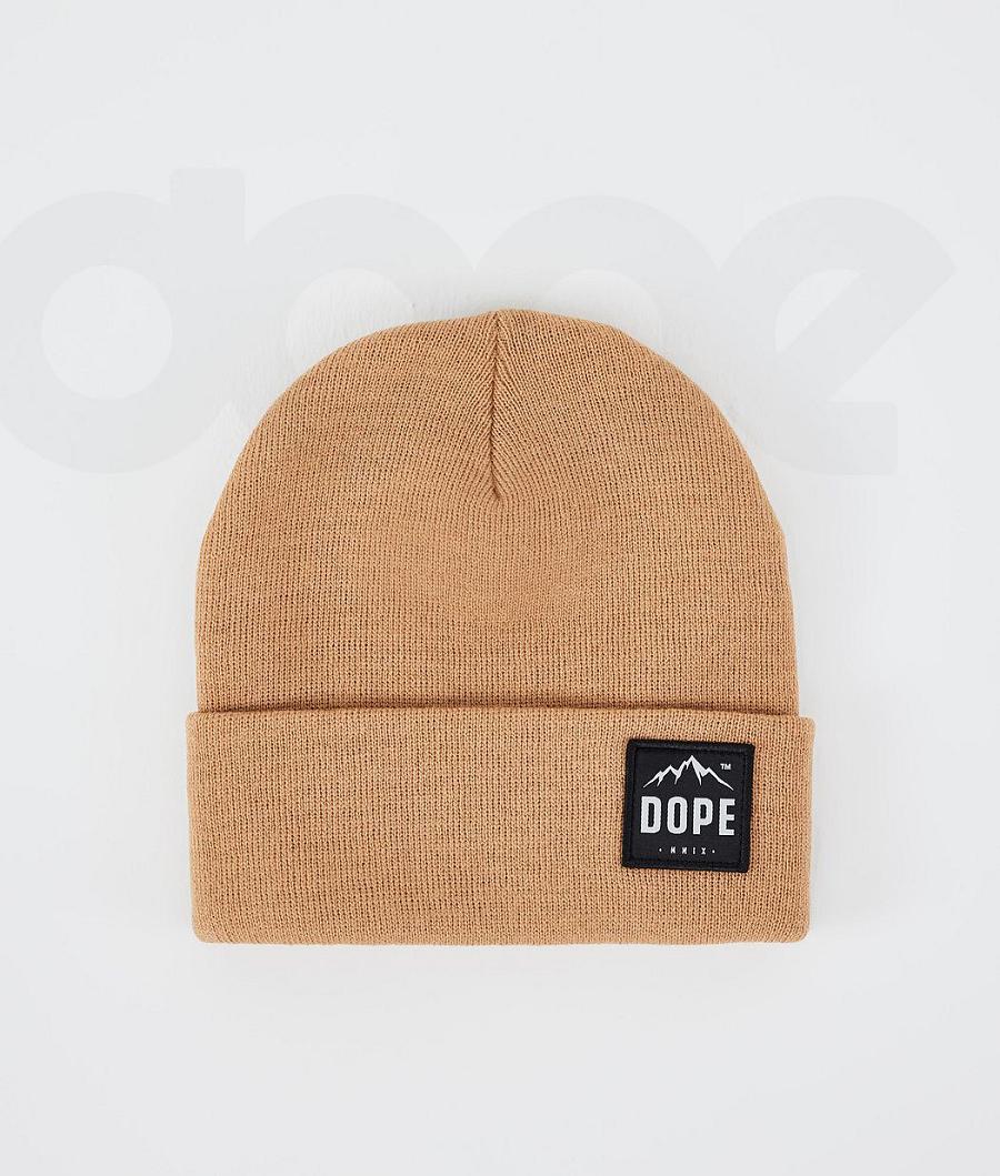 Khaki / Yellow Women\'s Dope Paradise Beanie | AUJJ4026