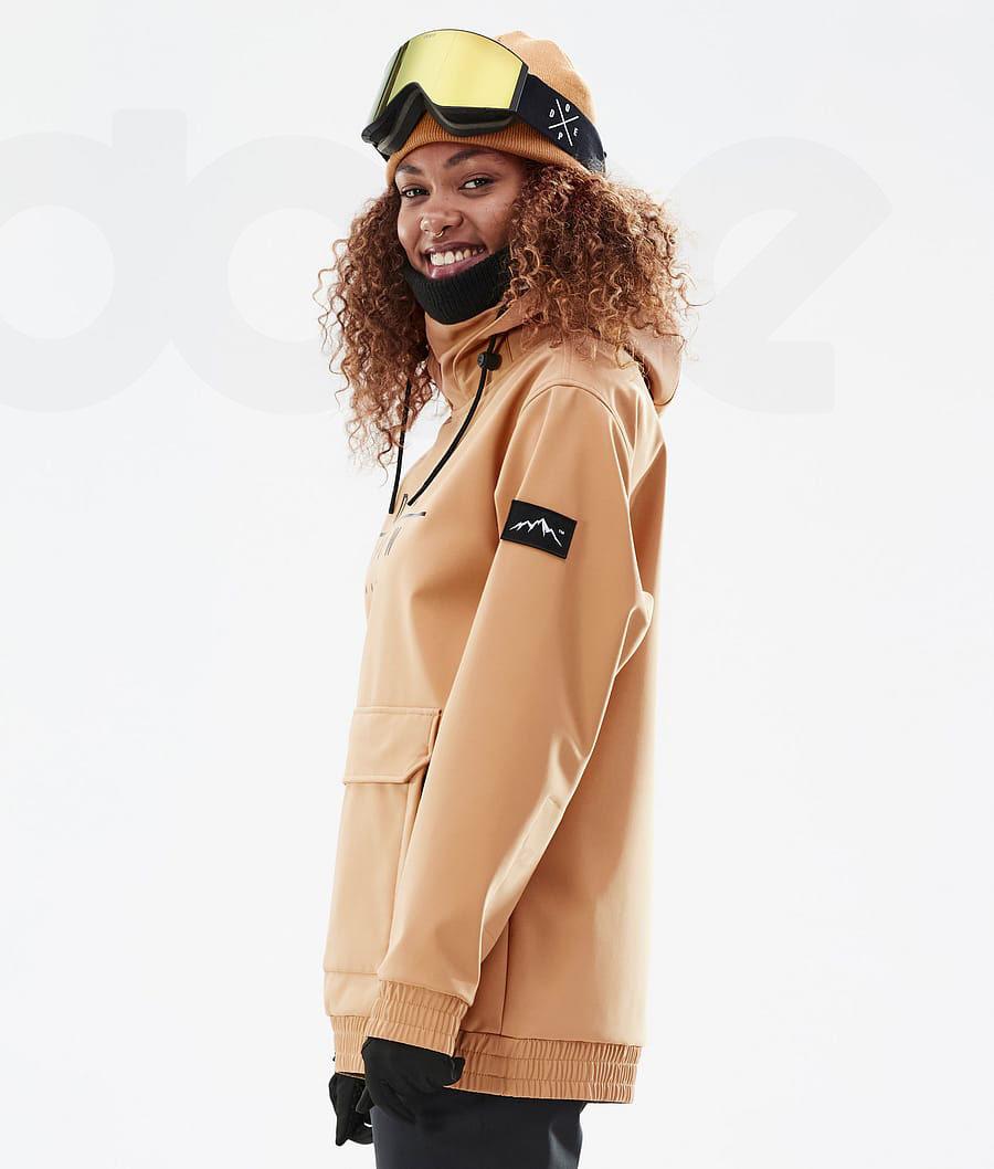 Khaki / Yellow Women's Dope Wylie W DS Snowboard Jackets | AUYU3518