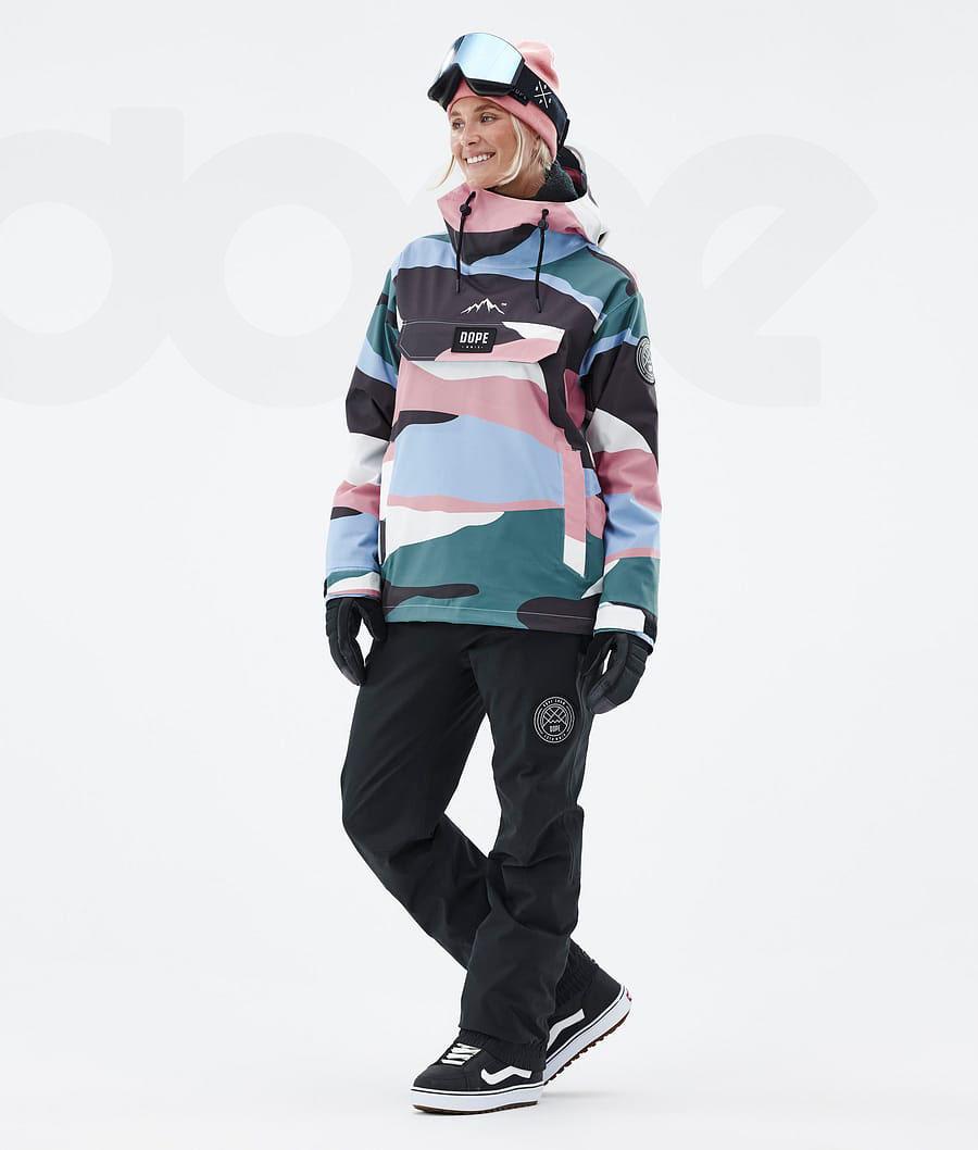 Light / Blue / Pink Women's Dope Blizzard W Shards Snowboard Jackets | AUGL3475