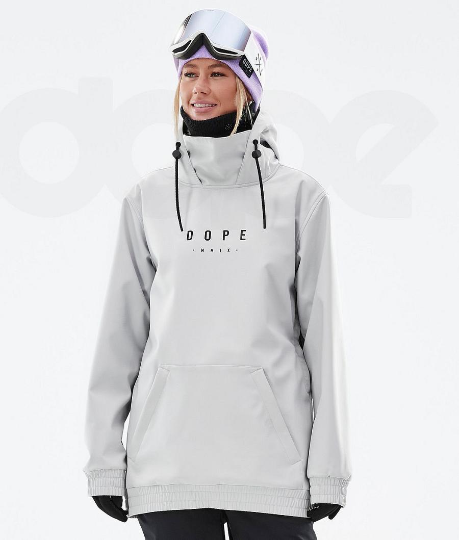 Light / Grey Women's Dope Yeti W Peak Ski Jackets | AULH3712