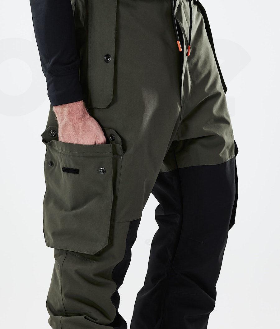 Olive / Green / Black Men's Dope Adept 2021 Ski Pants | AUPQ2602