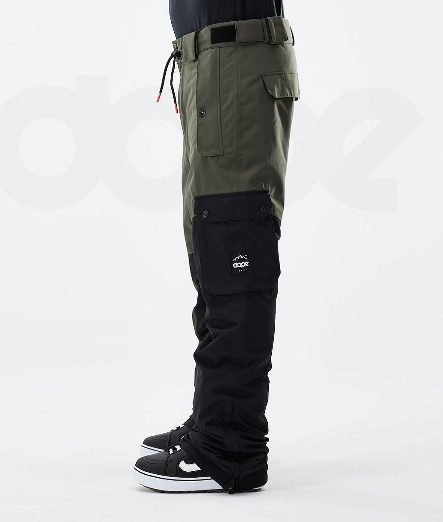 Olive / Green / Black Men's Dope Adept 2021 Snowboard Pants | AUXF2539