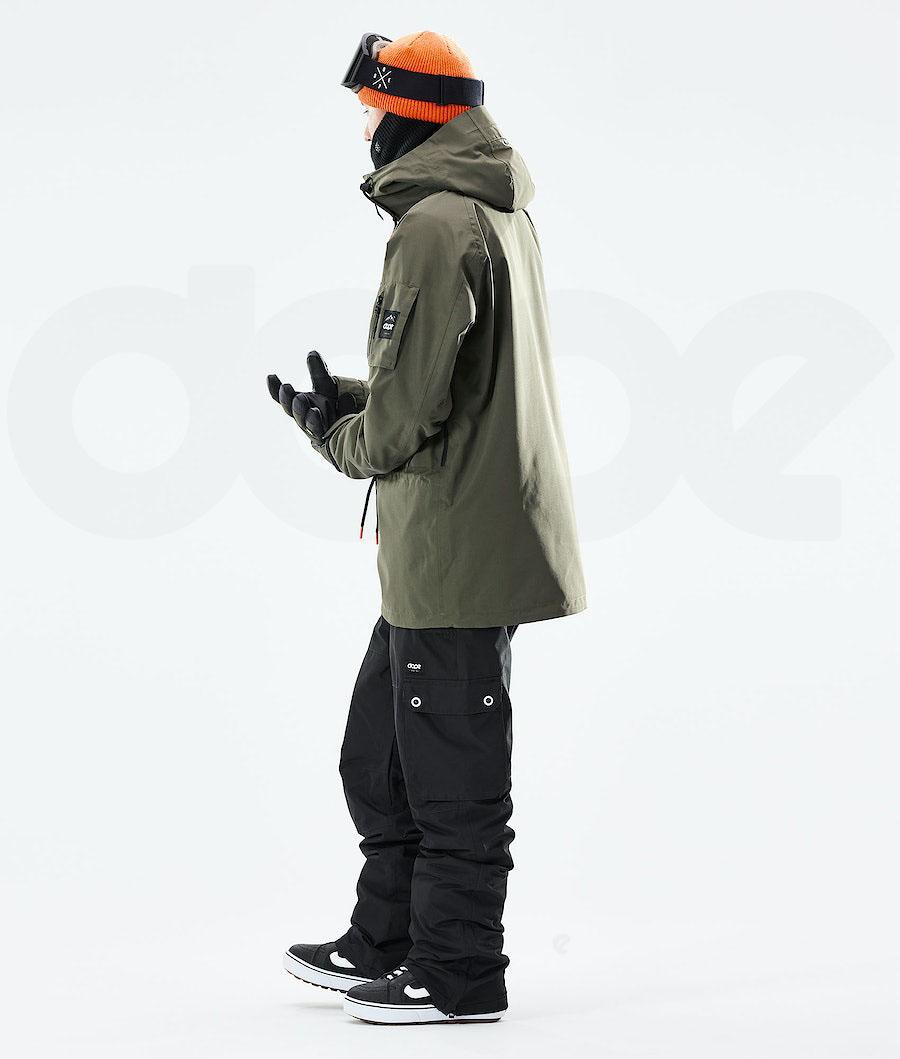 Olive / Green / Black Men's Dope Annok 2021 Snowboard Jackets | AUNB2755