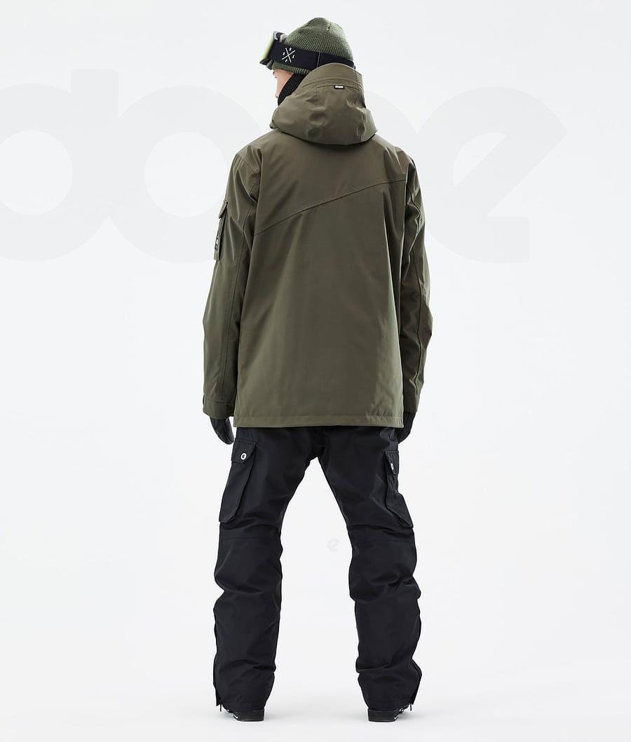 Olive / Green Men's Dope Adept Ski Jackets | AUTV2865