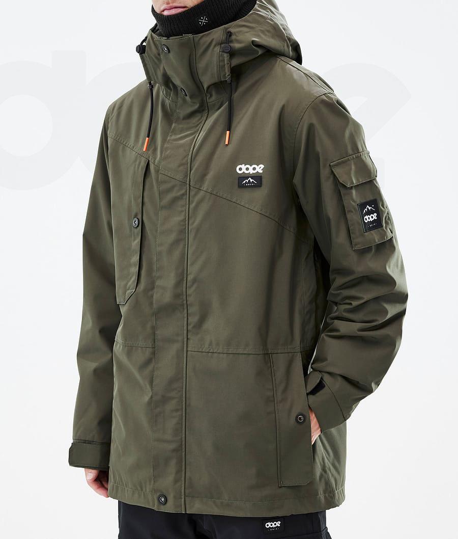 Olive / Green Men's Dope Adept Ski Jackets | AUTV2865