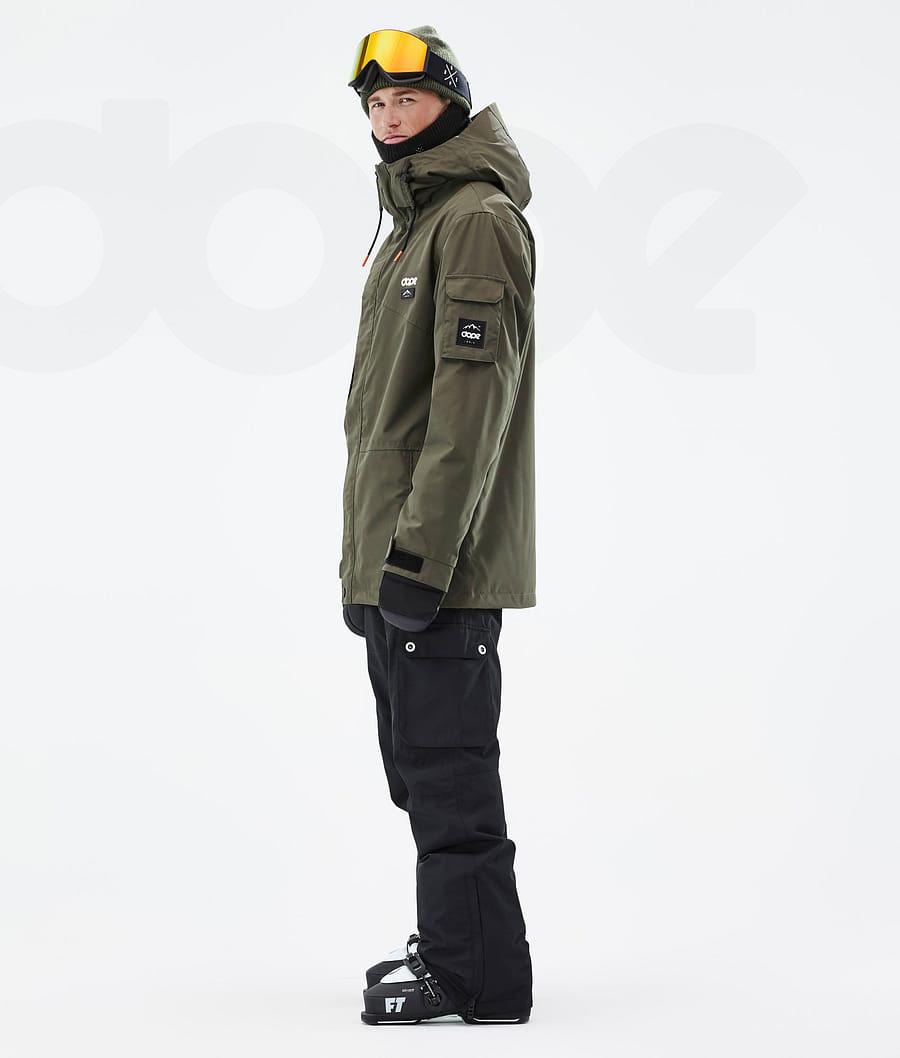 Olive / Green Men's Dope Adept Ski Jackets | AUTV2865