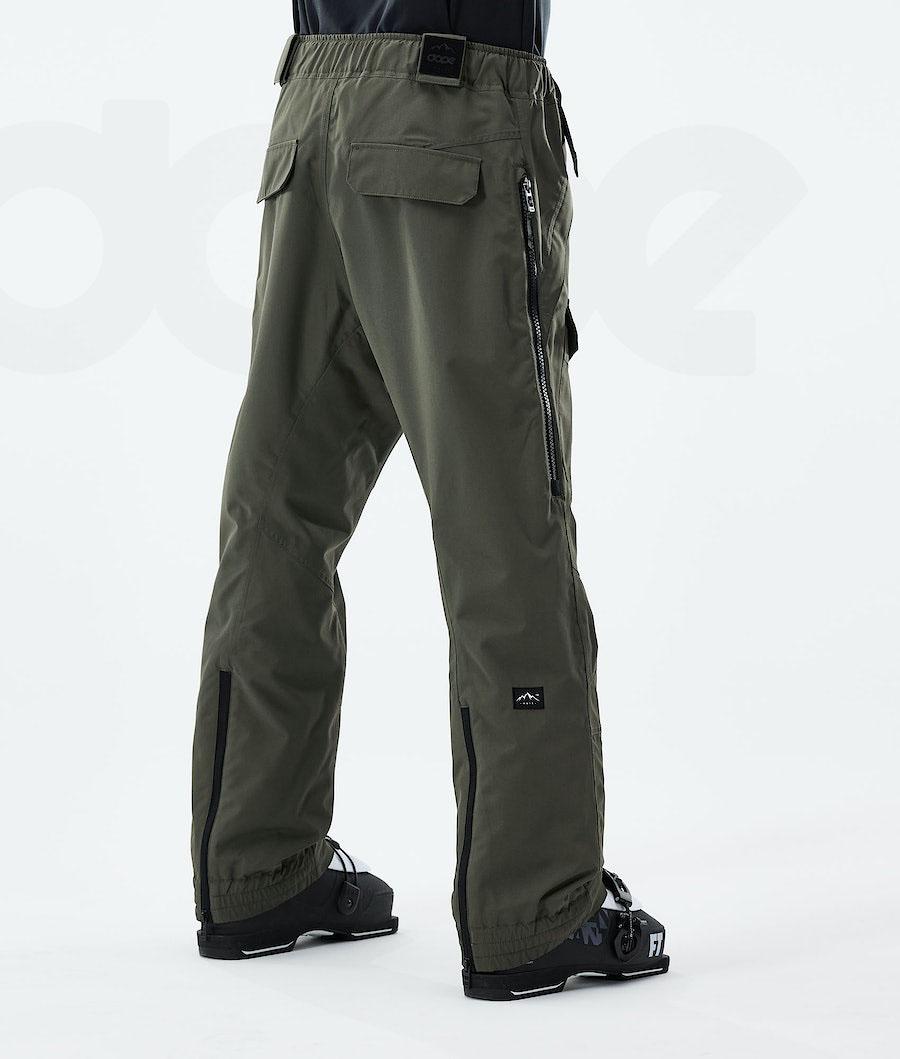 Olive / Green Men's Dope Antek 2021 Ski Pants | AUMA2612