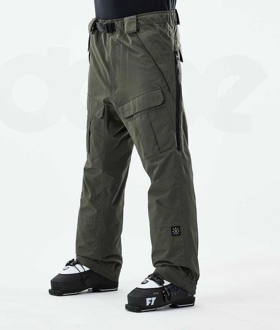 Olive / Green Men\'s Dope Antek 2021 Ski Pants | AUMA2612