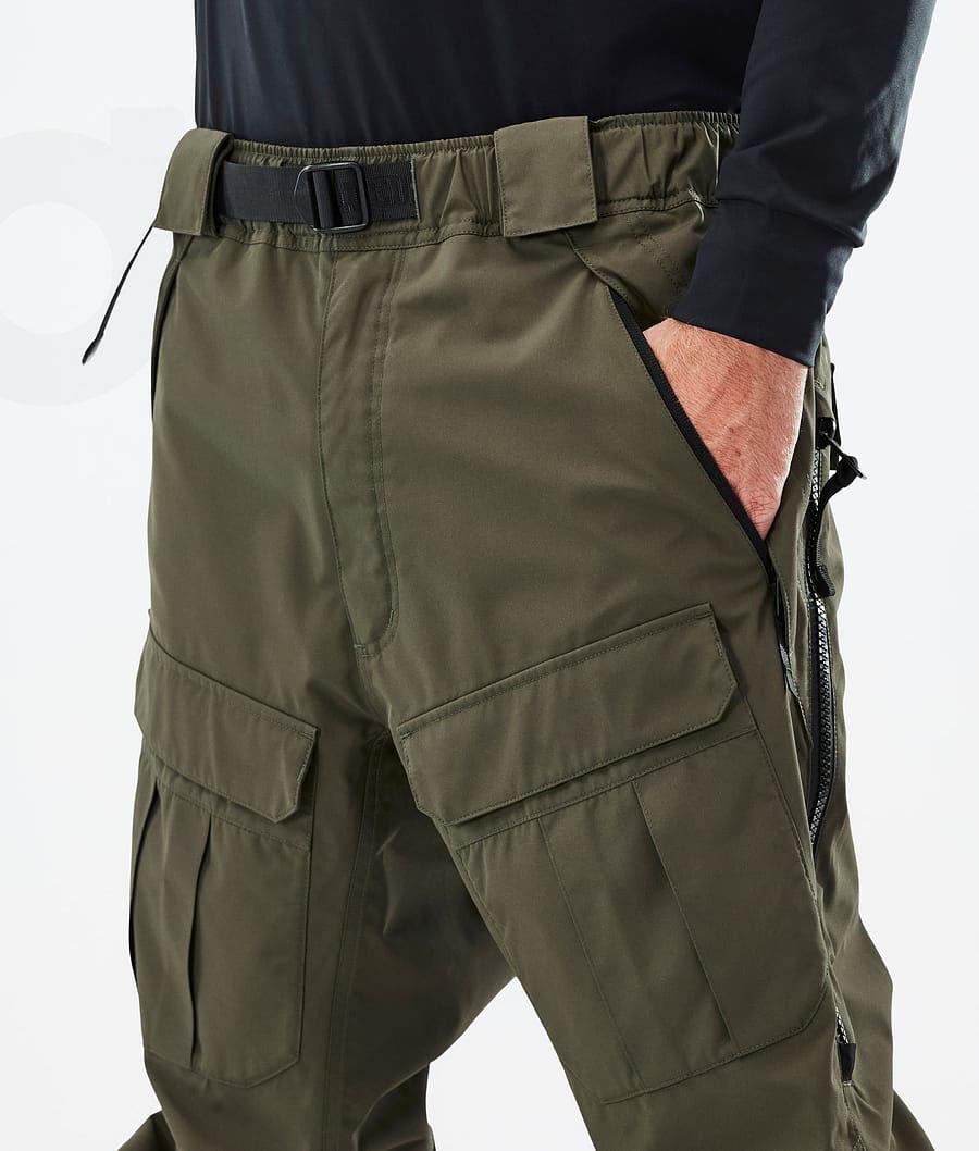 Olive / Green Men's Dope Antek Snowboard Pants | AUKI2542