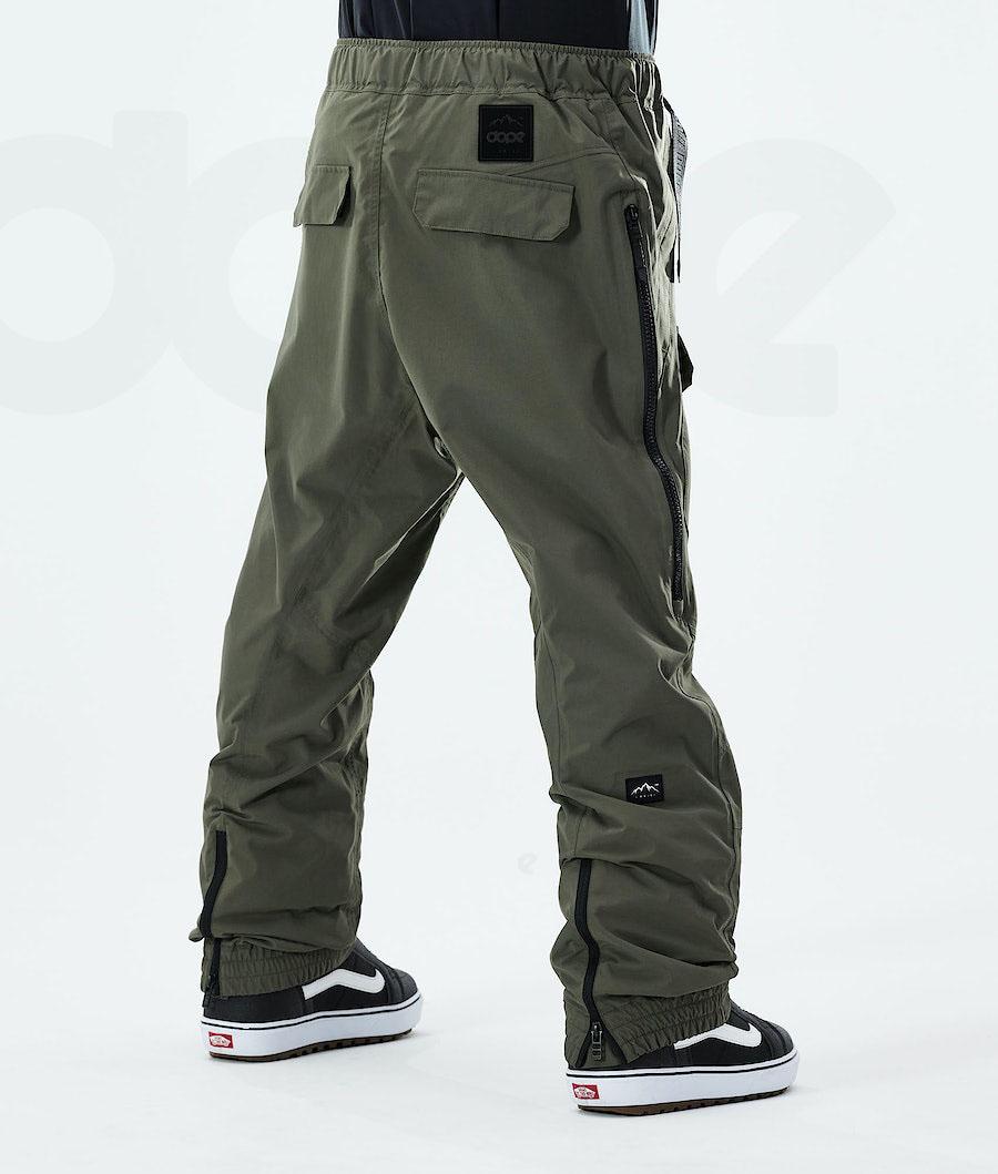 Olive / Green Men's Dope Antek Snowboard Pants | AUZG2540