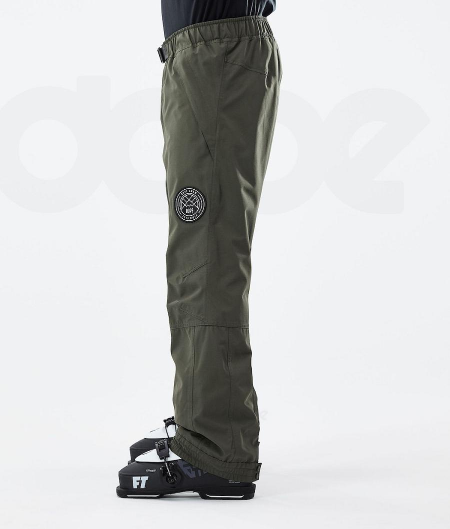 Olive / Green Men's Dope Blizzard 2021 Ski Pants | AUPQ2629