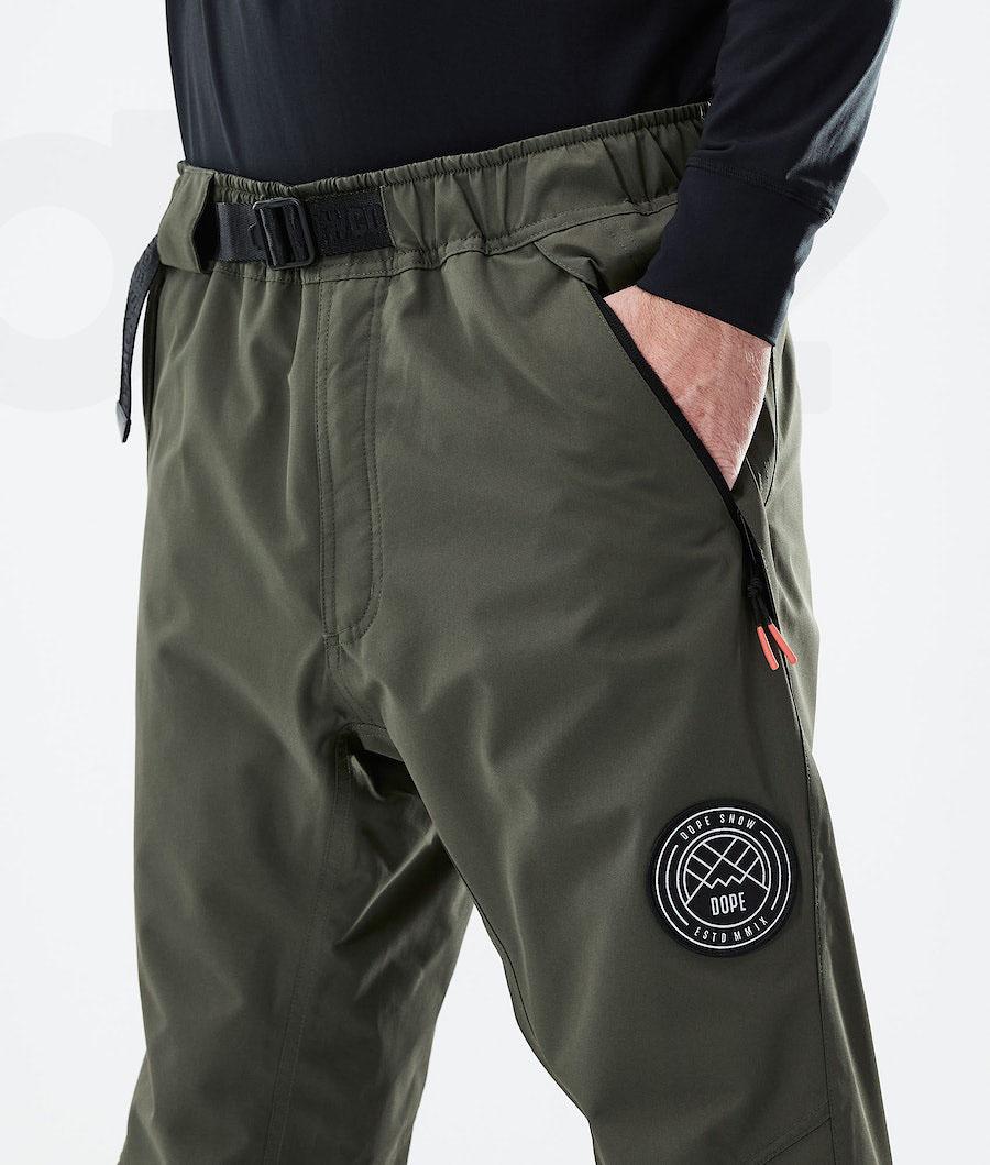 Olive / Green Men's Dope Blizzard 2021 Ski Pants | AUPQ2629