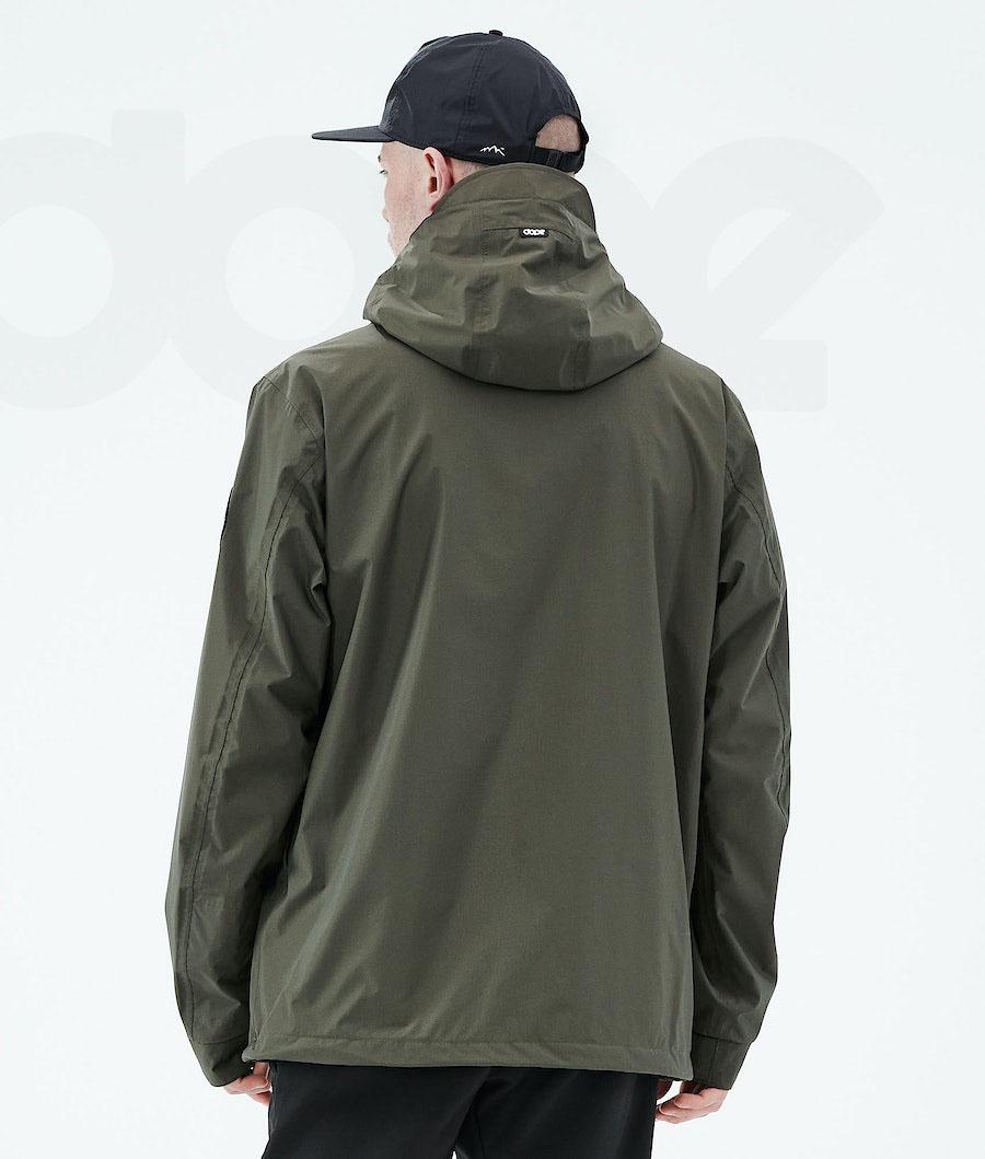 Olive / Green Men's Dope Blizzard Light Outdoor Jackets | AUKI2691