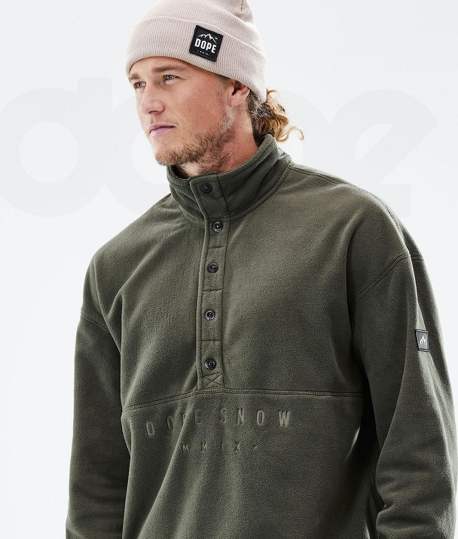 Olive / Green Men's Dope Comfy 2021 Fleece | AUIS3030