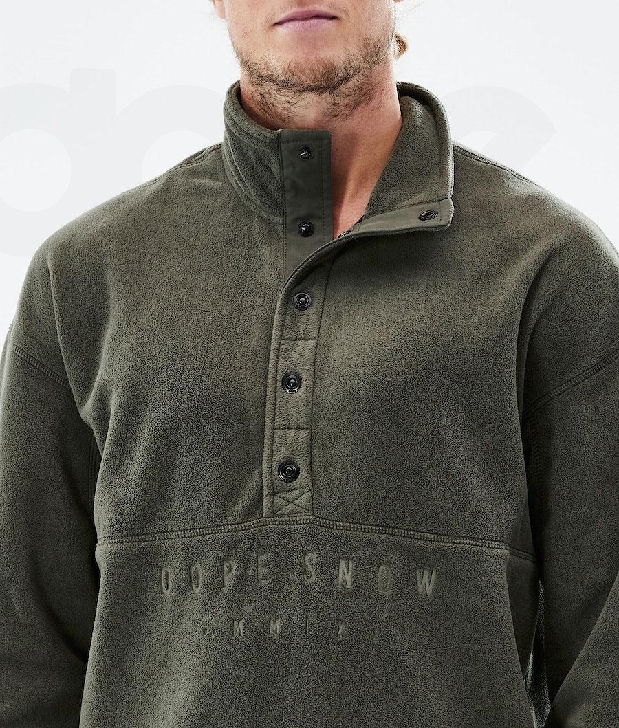 Olive / Green Men's Dope Comfy 2021 Fleece | AUIS3030