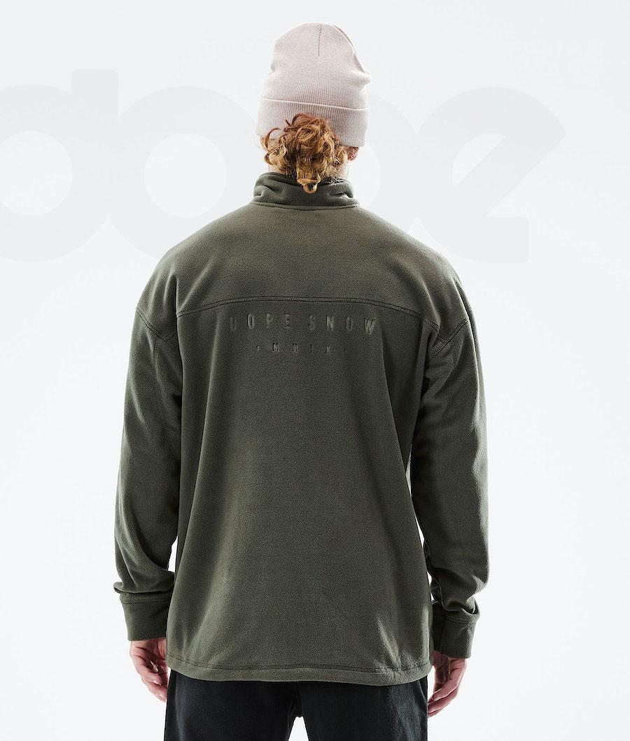 Olive / Green Men's Dope Comfy 2021 Fleece | AUIS3030