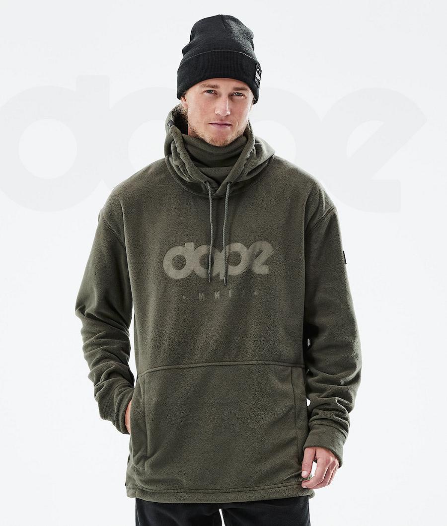 Olive / Green Men\'s Dope Cozy II 2021 Fleece | AUBC3040