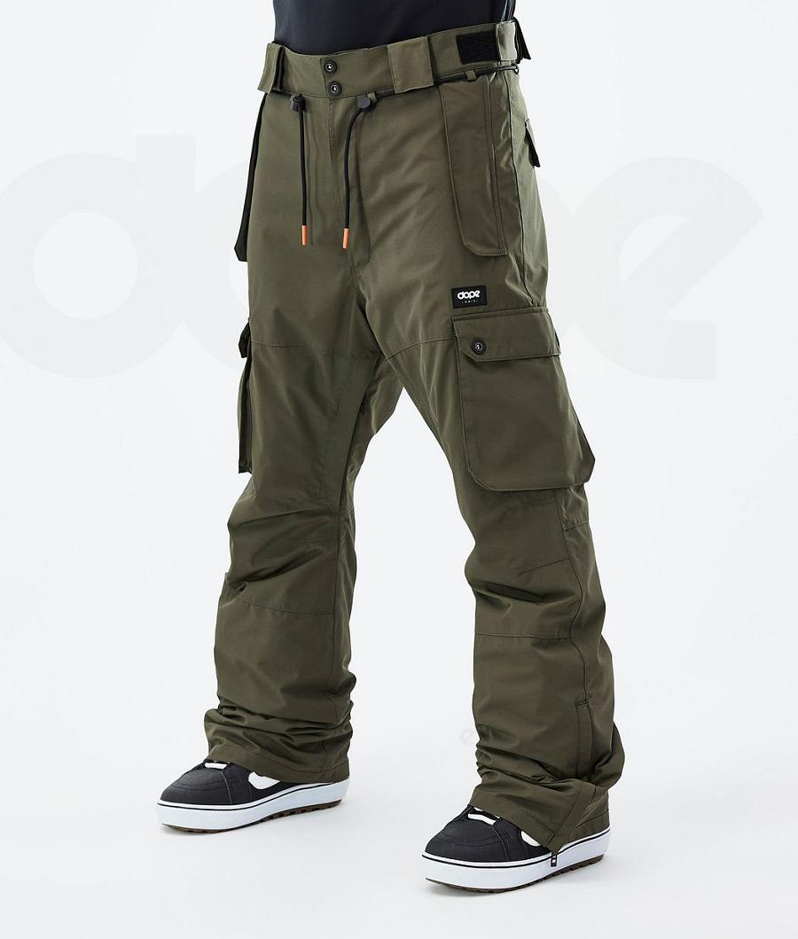 Olive / Green Men\'s Dope Iconic 2020 Snowboard Pants | AURW2582