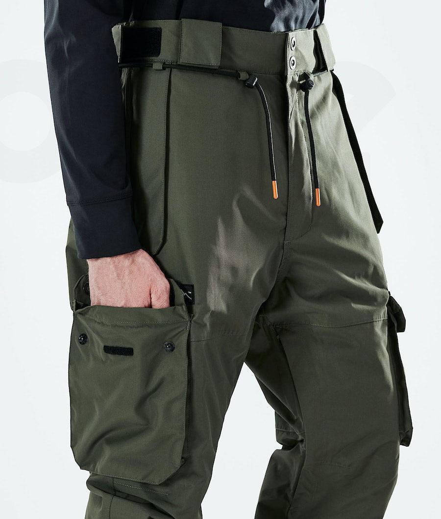 Olive / Green Men's Dope Iconic 2021 Ski Pants | AUUT2650