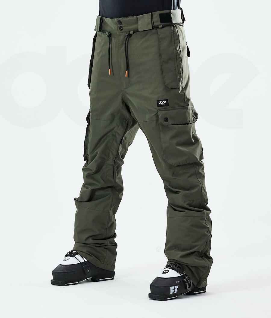 Olive / Green Men\'s Dope Iconic 2021 Ski Pants | AUUT2650