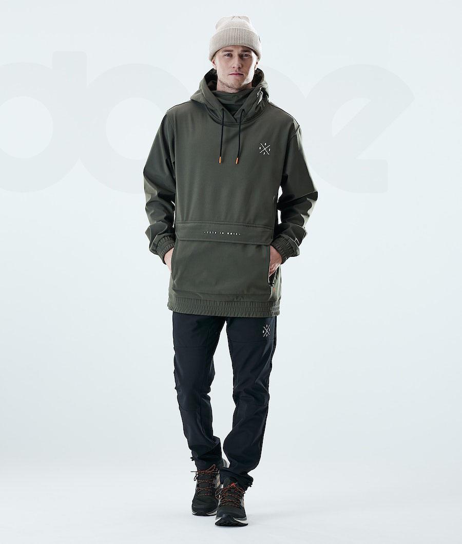 Olive / Green Men's Dope Nomad Outdoor Jackets | AUEX2707