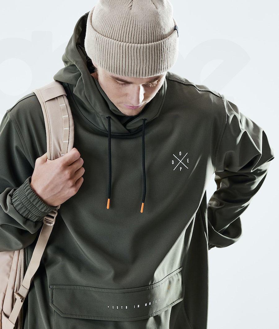 Olive / Green Men's Dope Nomad Outdoor Jackets | AUEX2707