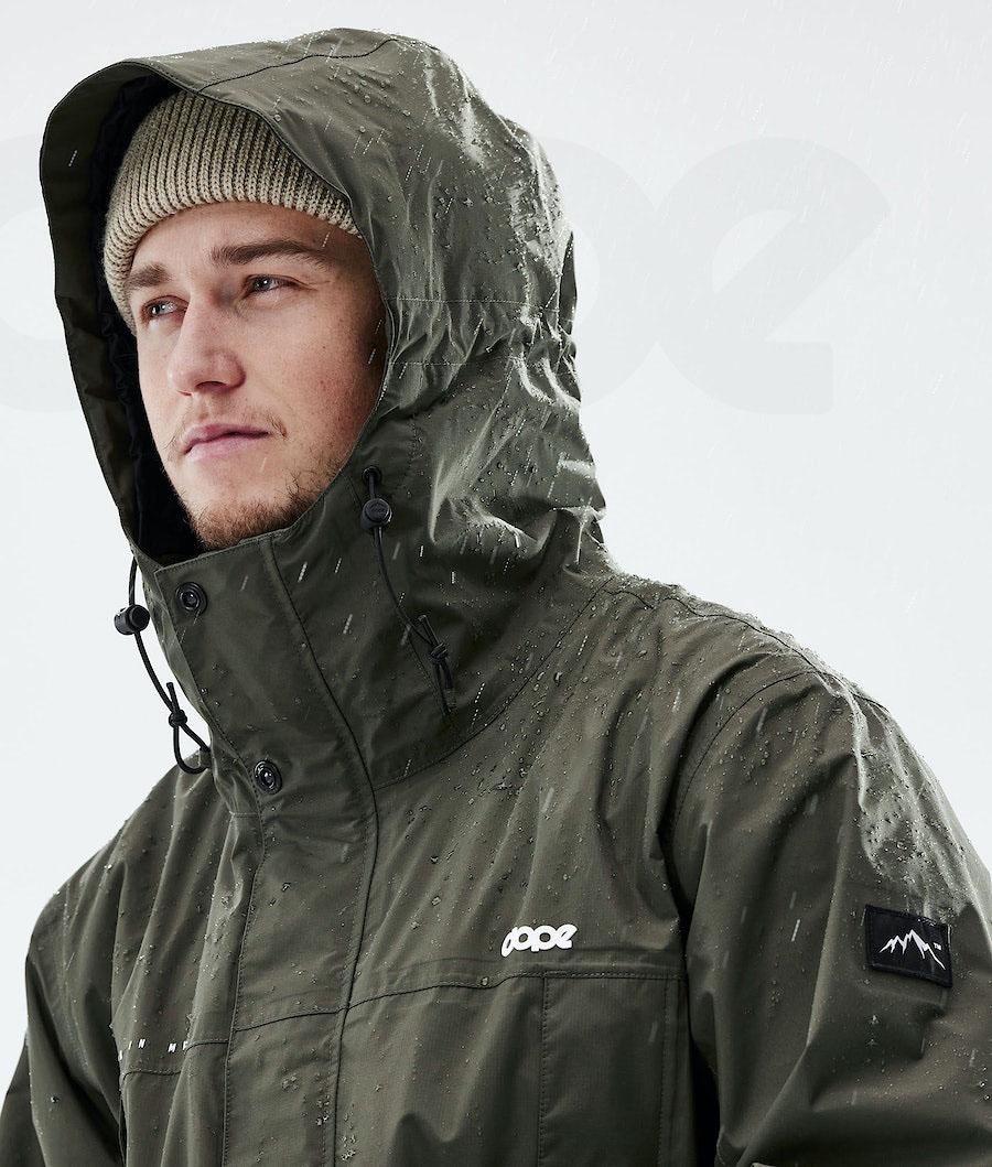 Olive / Green Men's Dope Ranger Light Outdoor Jackets | AUQZ2709