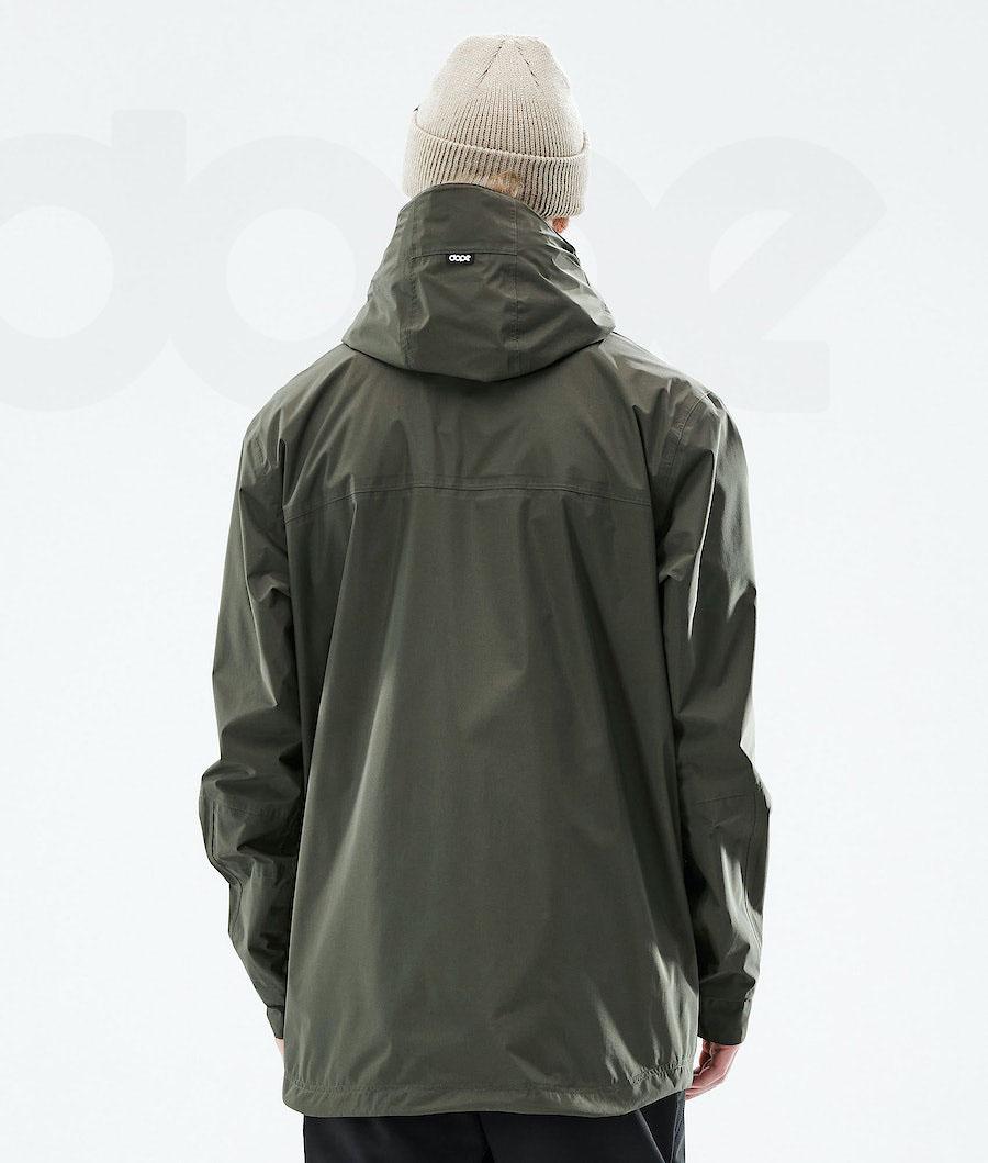 Olive / Green Men's Dope Ranger Light Outdoor Jackets | AUQZ2709