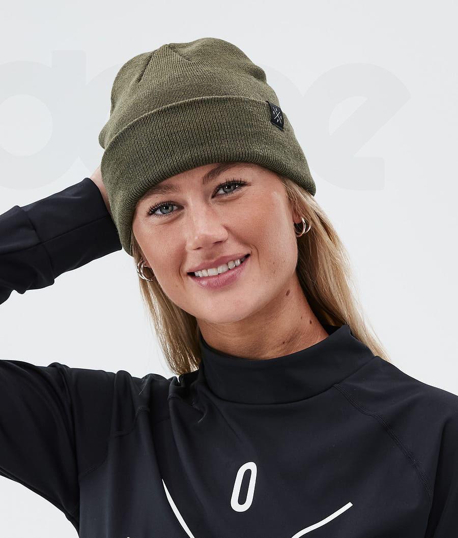 Olive / Green Men's Dope Solitude Beanie | AUQZ3206