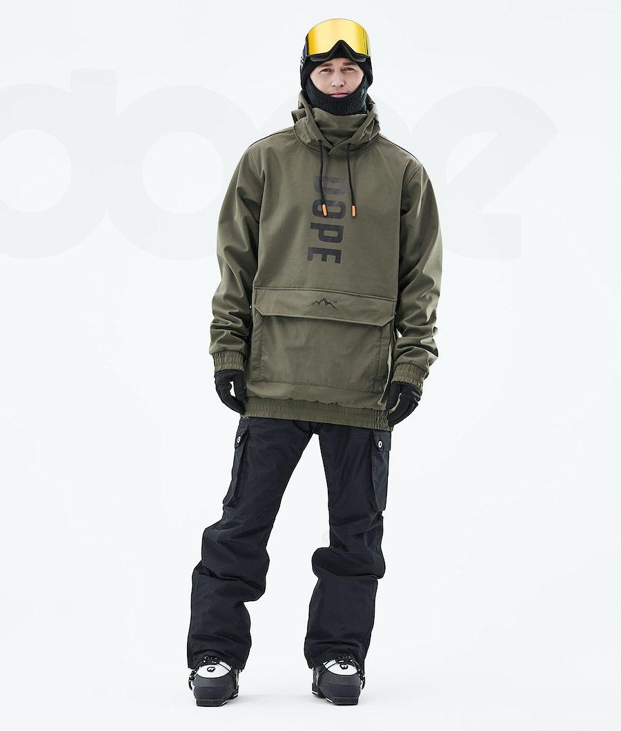 Olive / Green Men's Dope Wylie OG Ski Jackets | AUHK2951